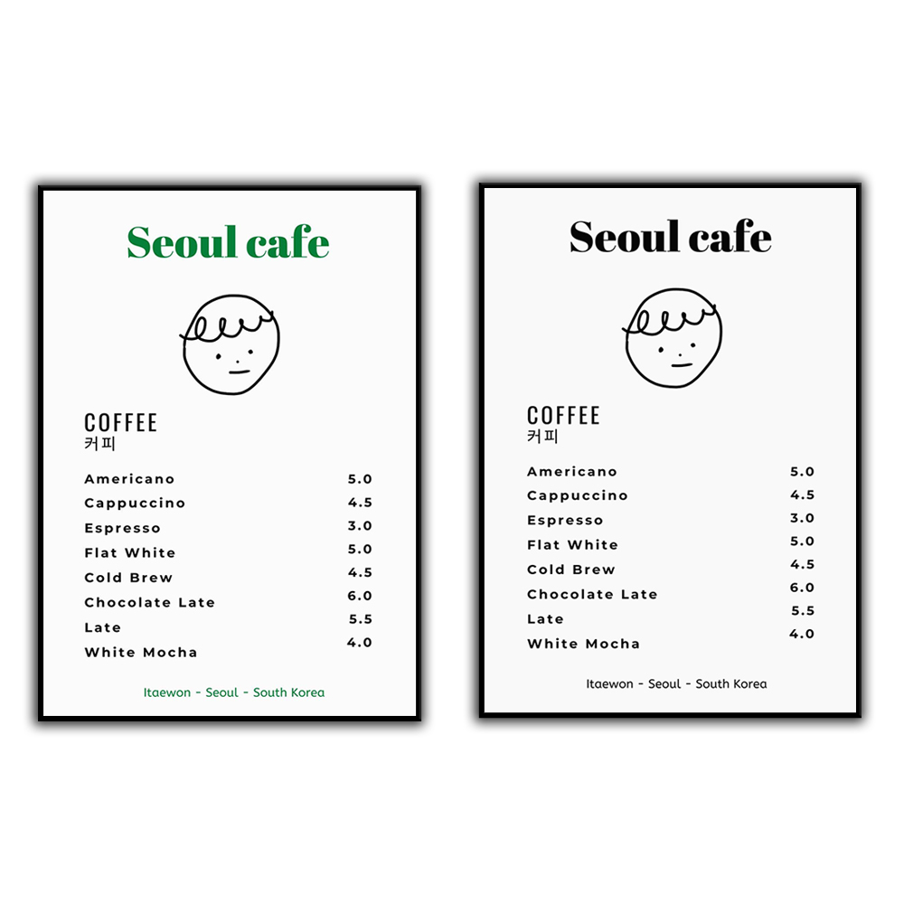 Korean Lifestyle Aesthetic - Seúl café impresión arte de pared