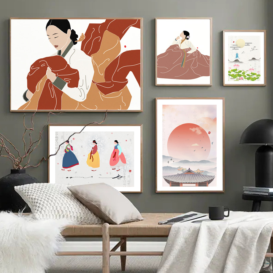 Korean Lifestyle Aesthetic - Estilo coreano Boho Hanbok chica asiática