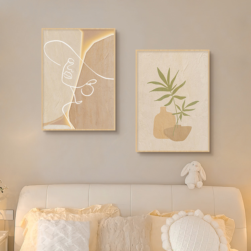 Pintura en lienzo de arte line - Korean Lifestyle Aesthetic reseña y precio
