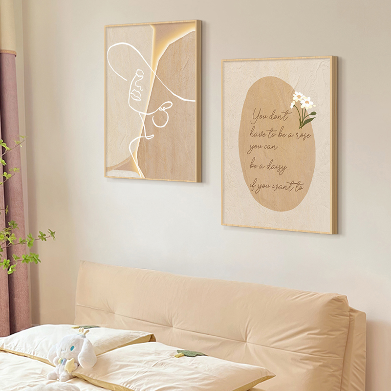 Pintura en lienzo de arte line - Korean Lifestyle Aesthetic reseña y precio